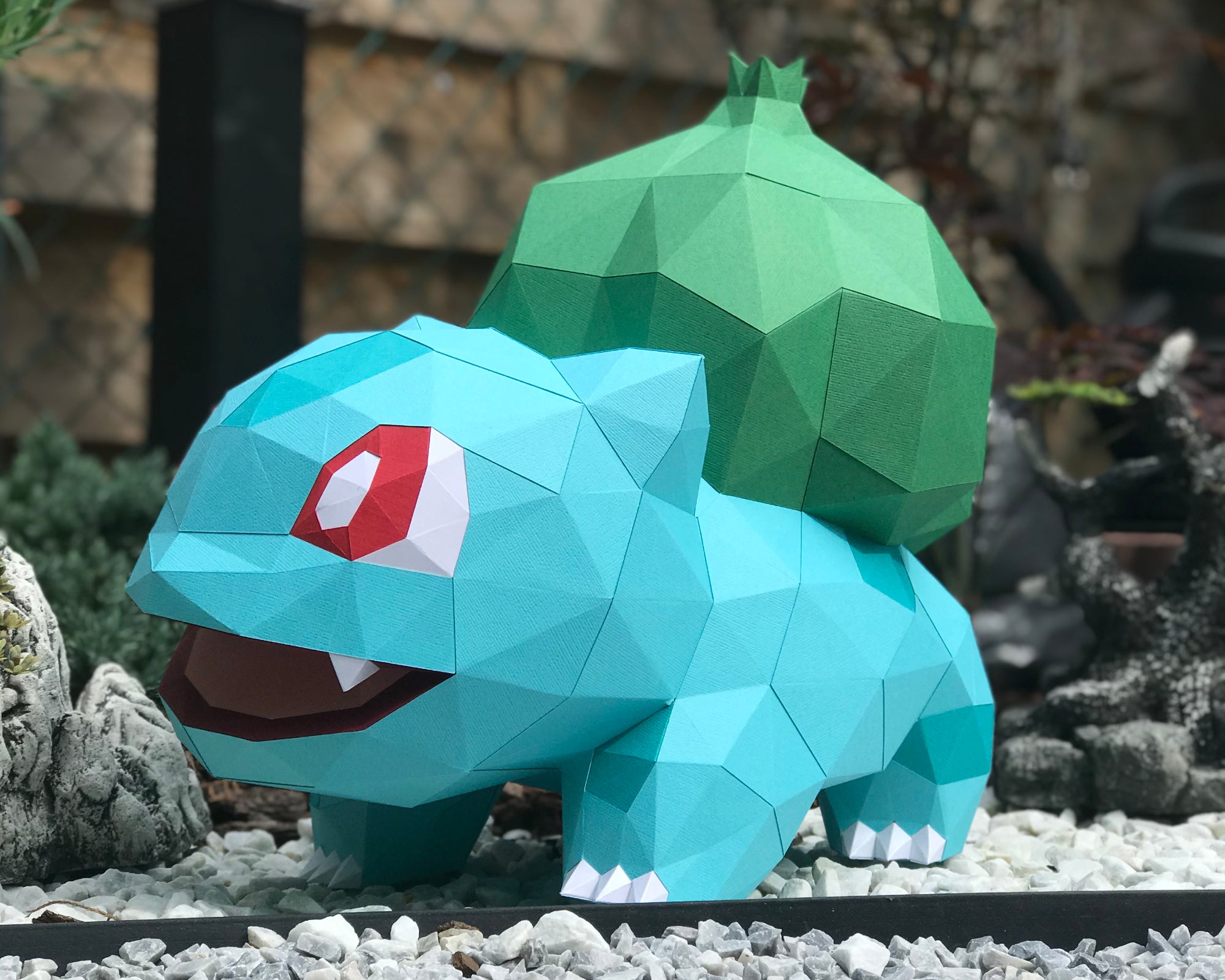 Bulbizarre - DT WORKSHOP Papercraft 3D Origami DIY - Télécharger PDF